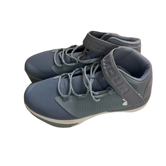 Under Armour Get B Zee Steel Gray Basketball Sneakers Size 14 Shoes - Picture 5 of 8